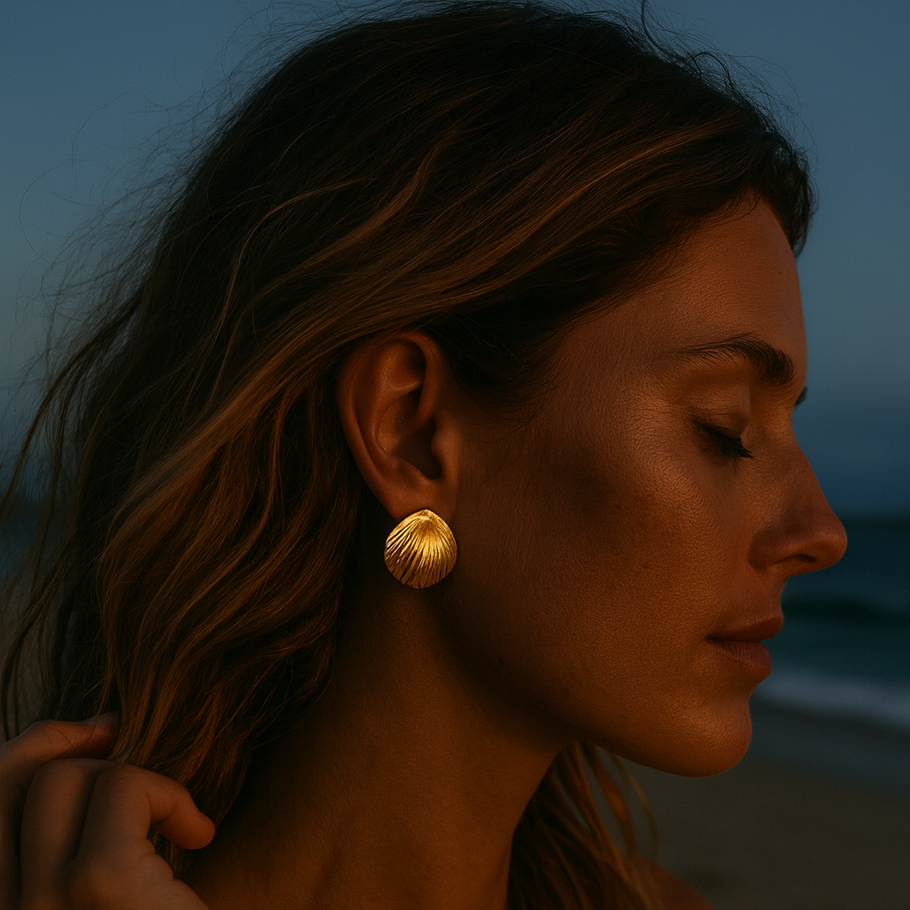 Classic Shell Studs Earrings
