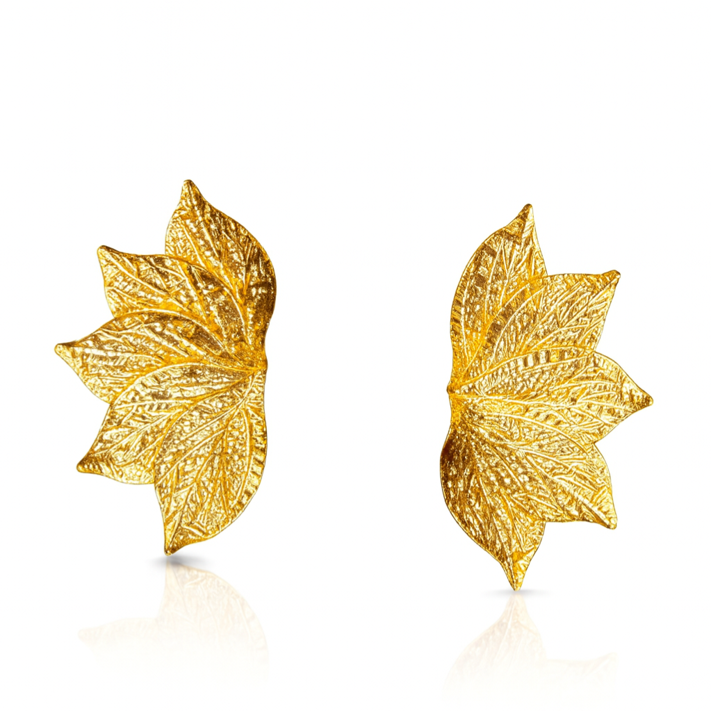 Golden Petal Earrings