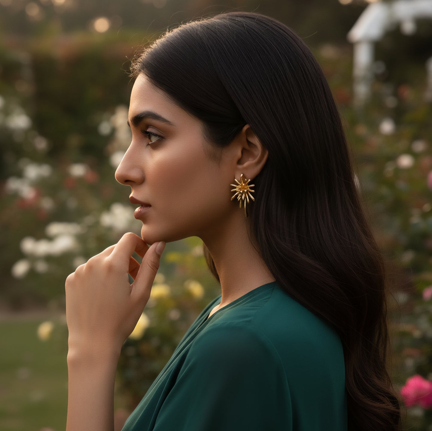 Golden Splash Earrings