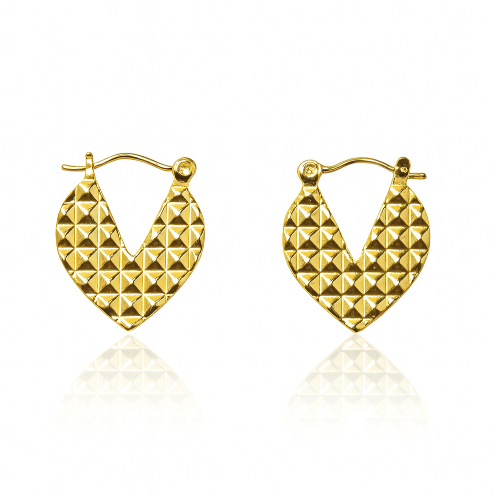 Pyramid Texture Earrings
