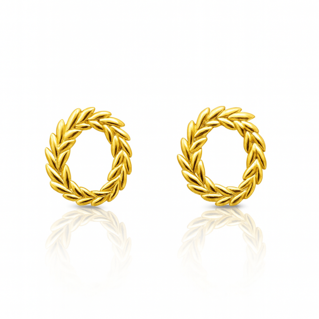 Gilded Vine Studs Earrings