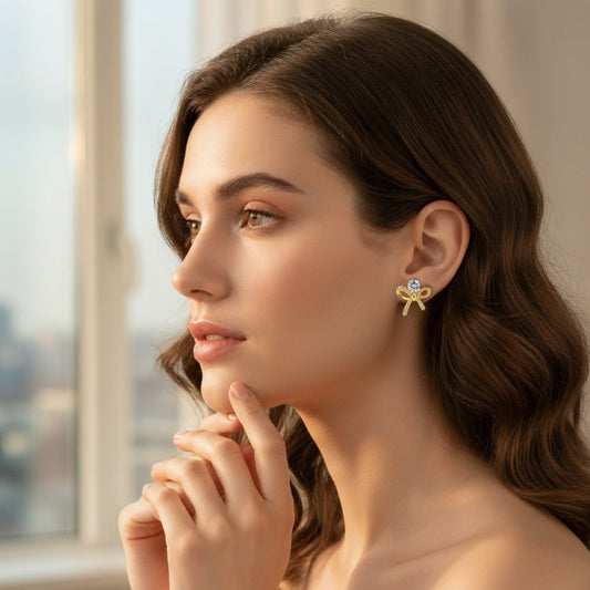 Bow Sparkle Earrings