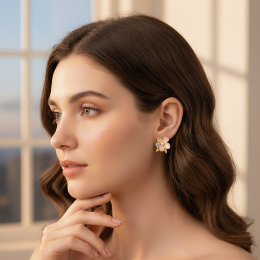 Blushing Petal Earrings