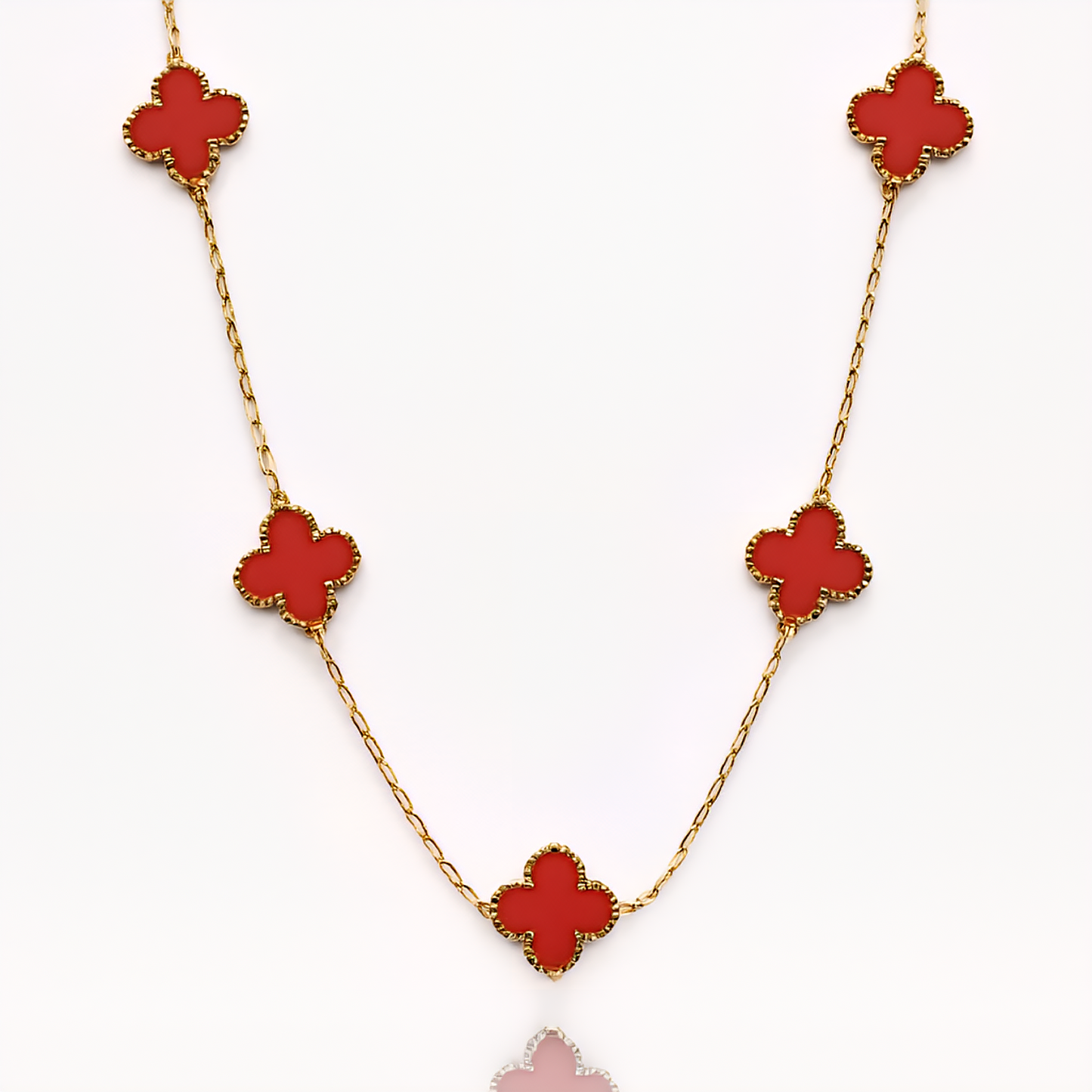 Cherry Clover Gleam Necklace