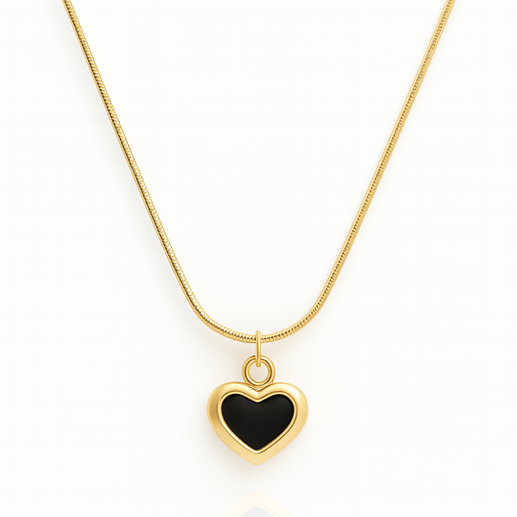 Midnight Heart Necklace
