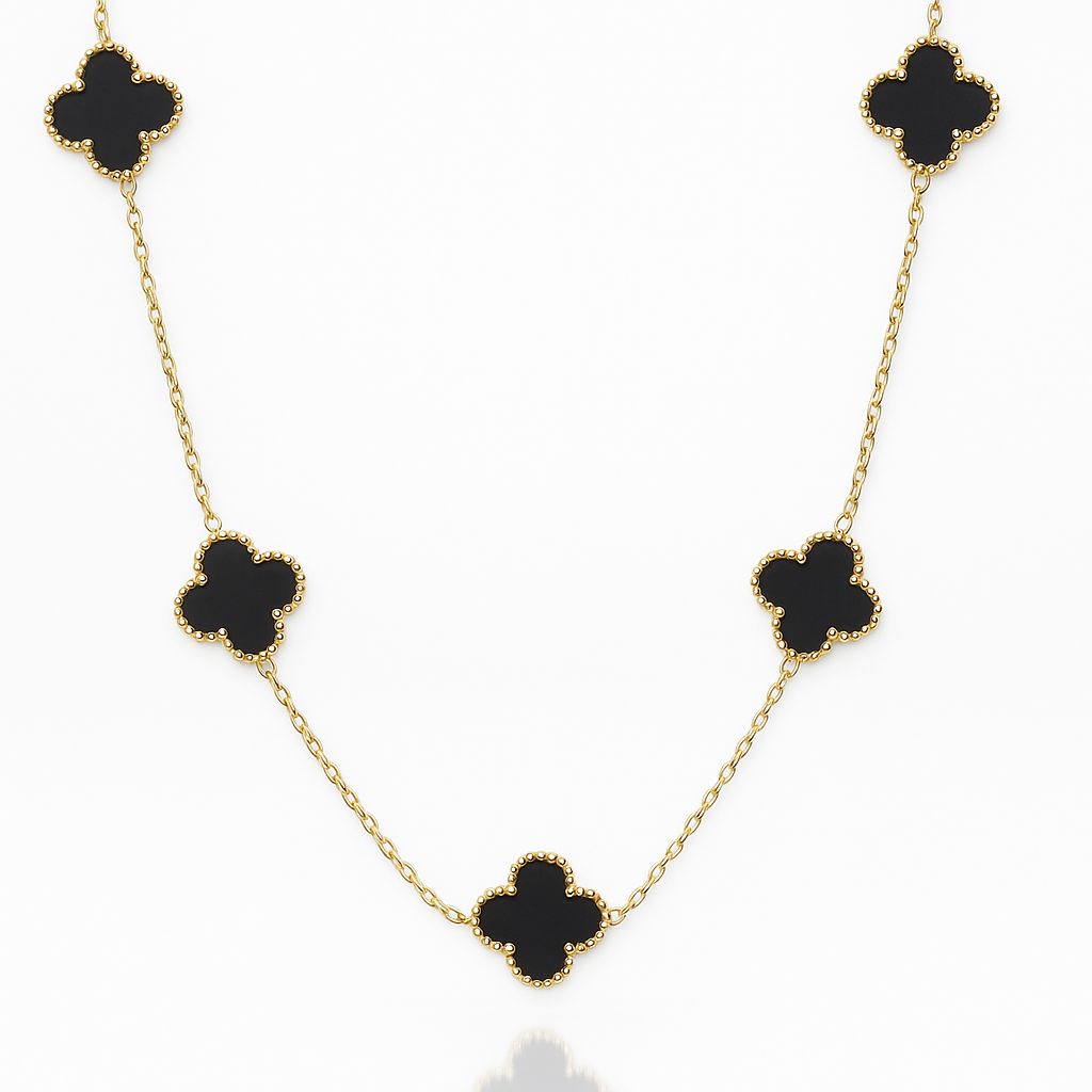 Shadow Clover Gleam Necklace