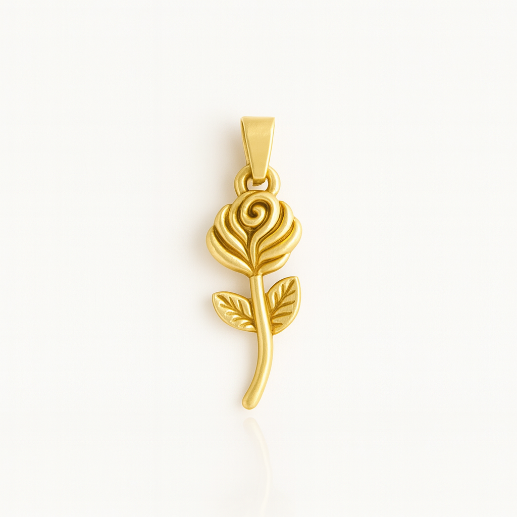 Golden Rose Necklace