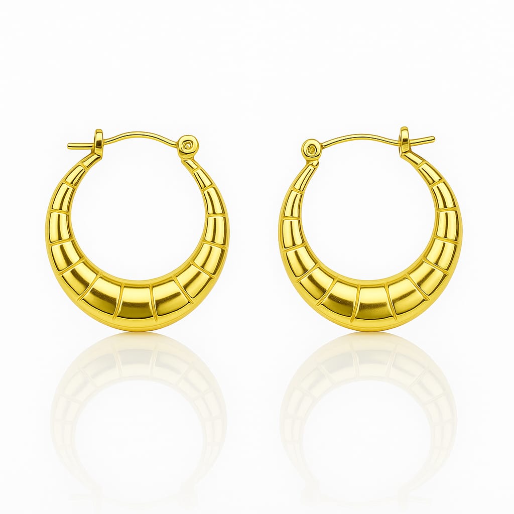 Golden Segment Earrings