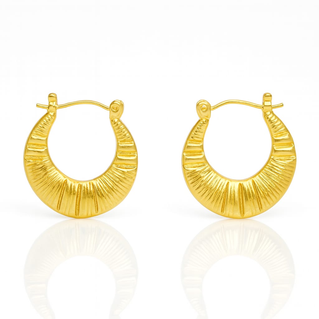 Artisan Fluted Earrings