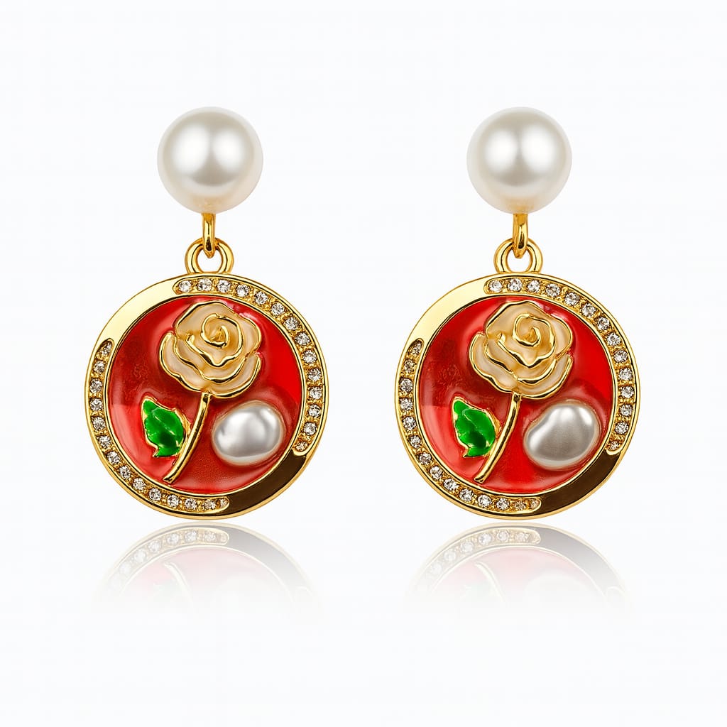 Velvet Rose Earrings