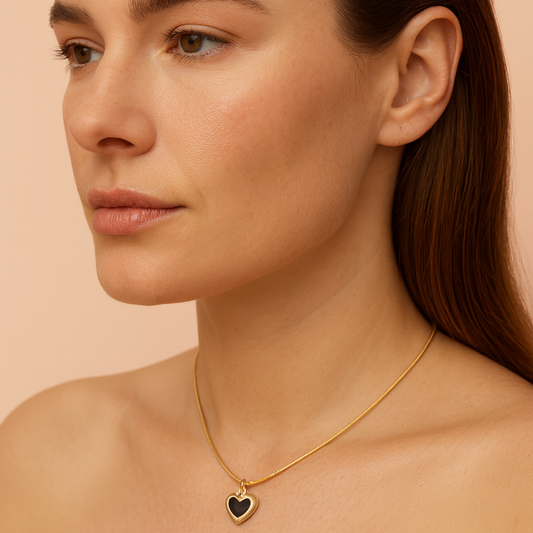 Midnight Heart Necklace