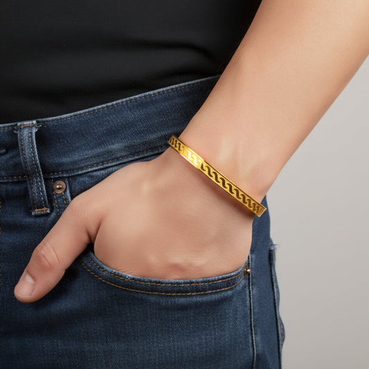 Men’s Golden Linkwave Bracelet