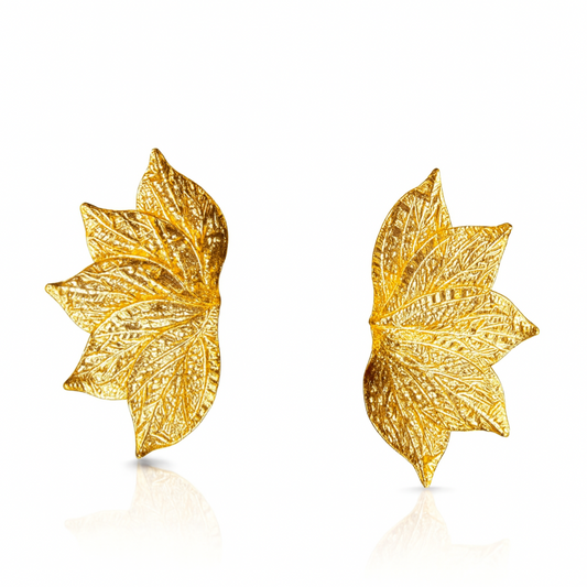 Golden Petal Earrings