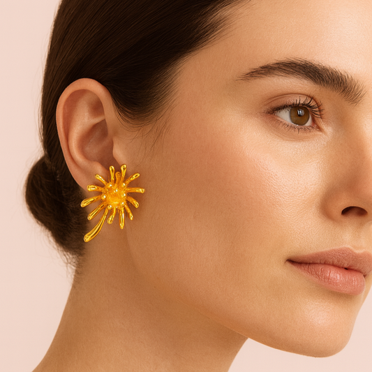 Golden Splash Earrings