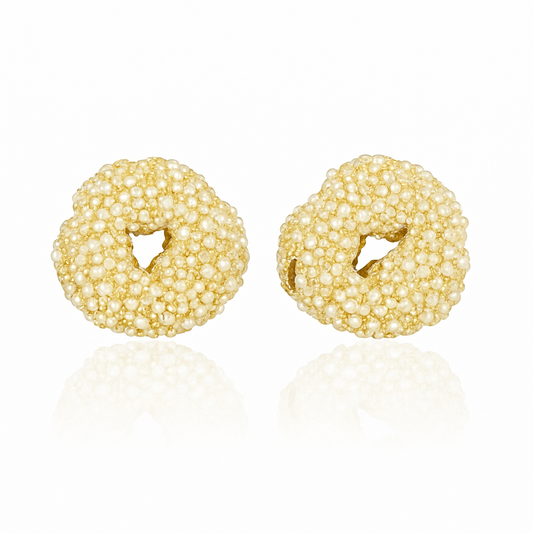 Pearl Cluster Earrings