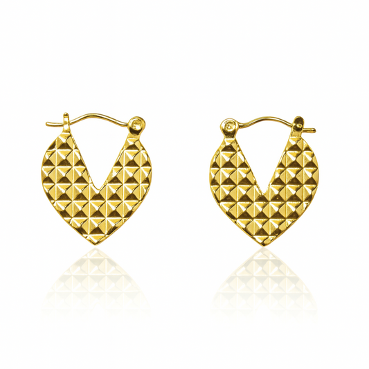 Pyramid Texture Earrings