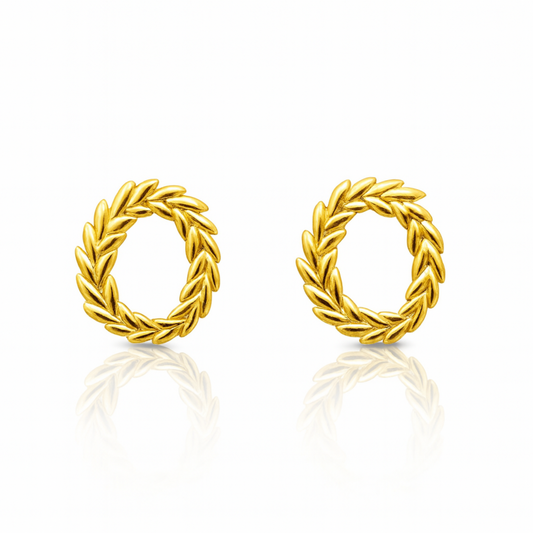 Gilded Vine Studs Earrings