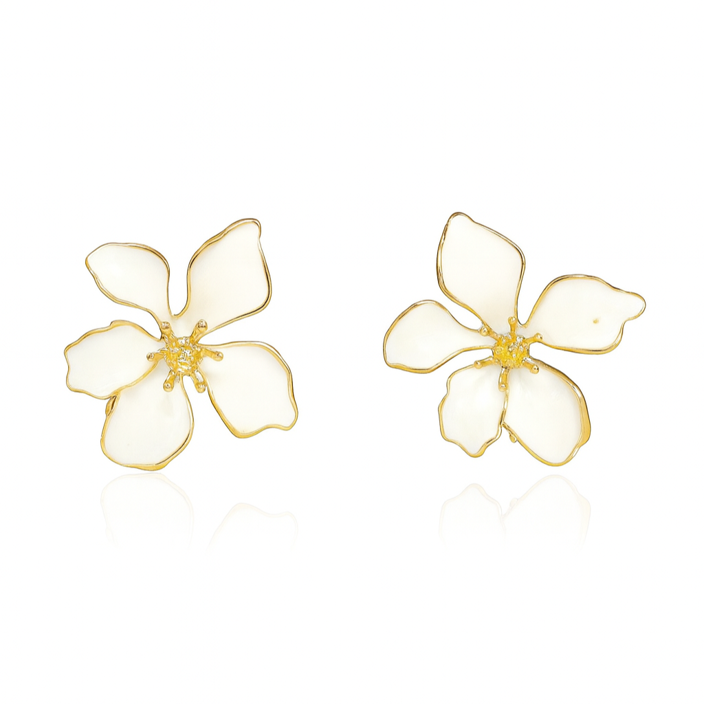 Ivory Blossom Earrings Earrings