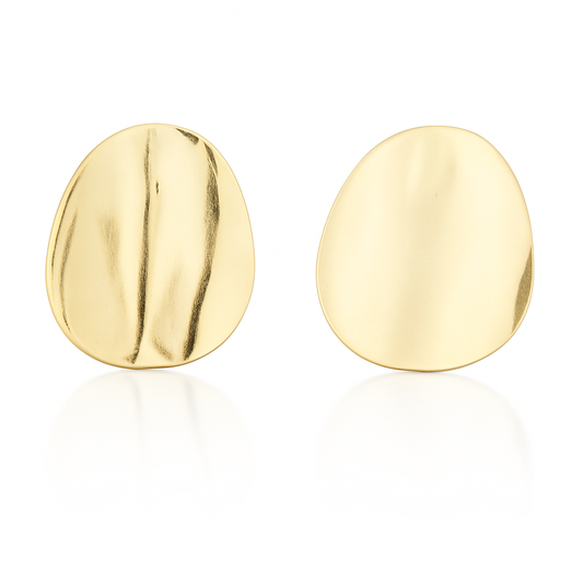 Organic Golden Studs Earrings