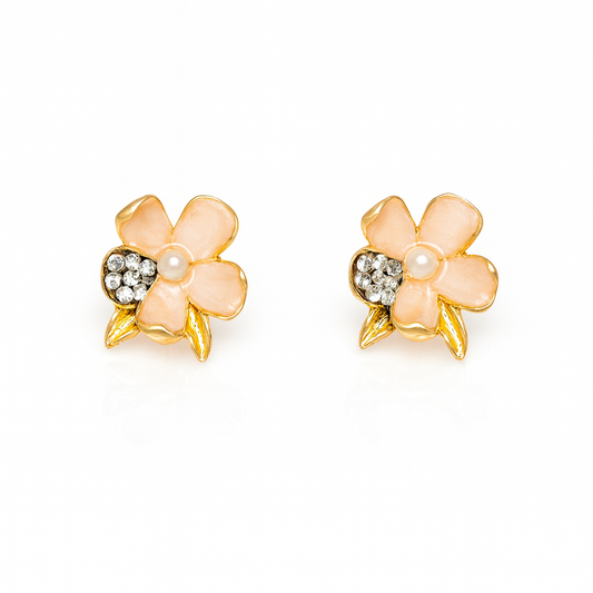 Blushing Petal Earrings