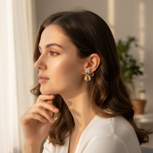 Sky Ribbon Earrings