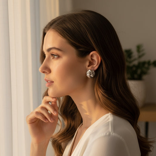 Sterling Knot Earrings