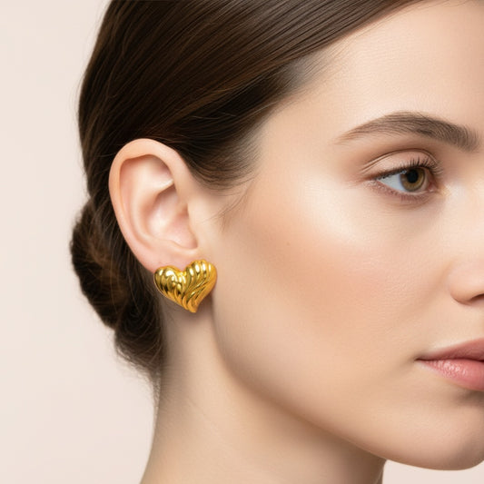 Plume Hearts Earrings