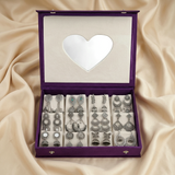 Heer Heart Mirror Earrings Box