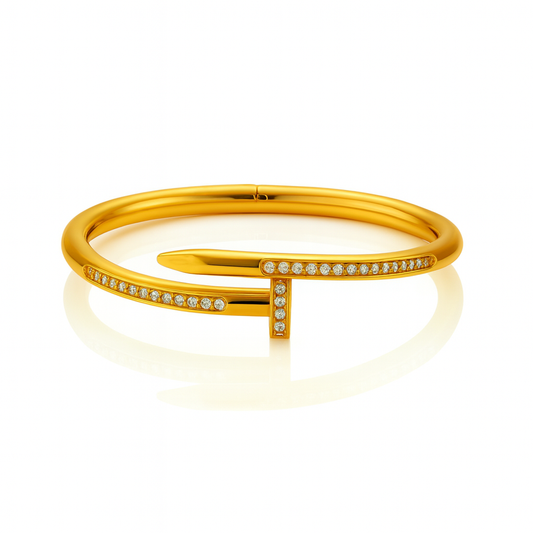 Gilded Nail Bracelet