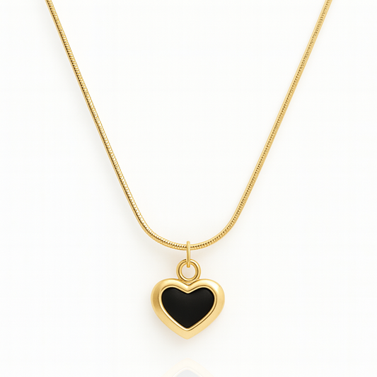 Midnight Heart Necklace