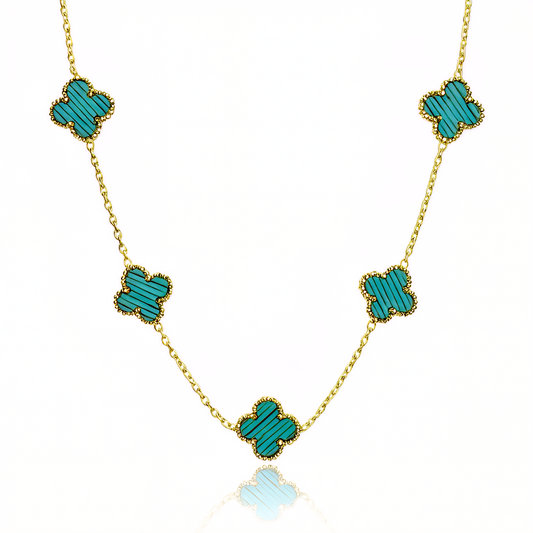 Emerald Clover Gleam Necklace
