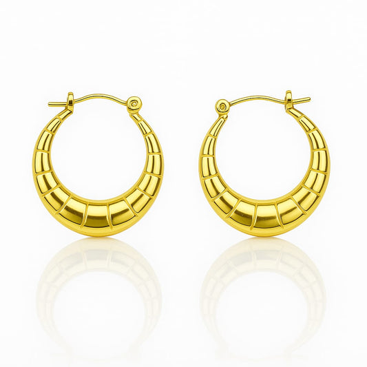 Golden Segment Earrings