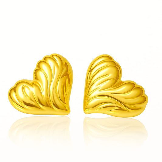 Plume Hearts Earrings