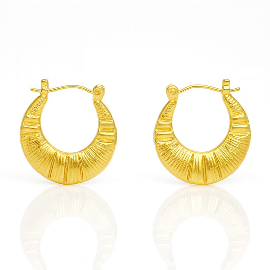 Artisan Fluted Earrings
