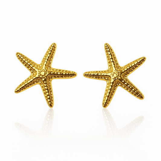 Golden Sea Star Earrings