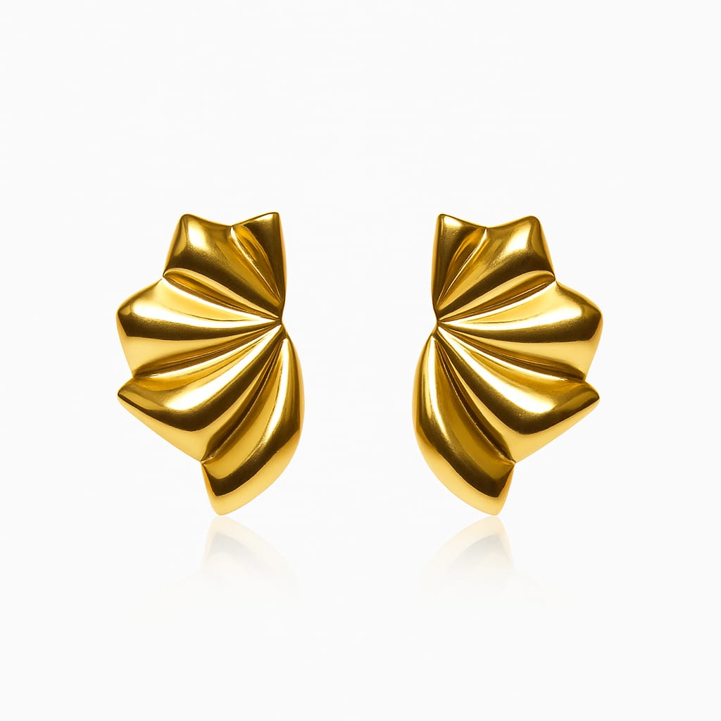 Sun Pleat Earrings