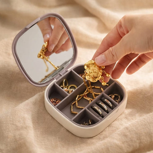 Personalized Vanity Mirror Organizer Box