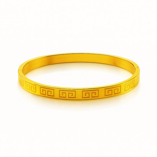 Men’s Golden Greek Key Bracelet