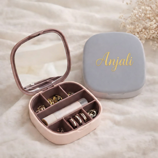 Personalized Vanity Mirror Organizer Box